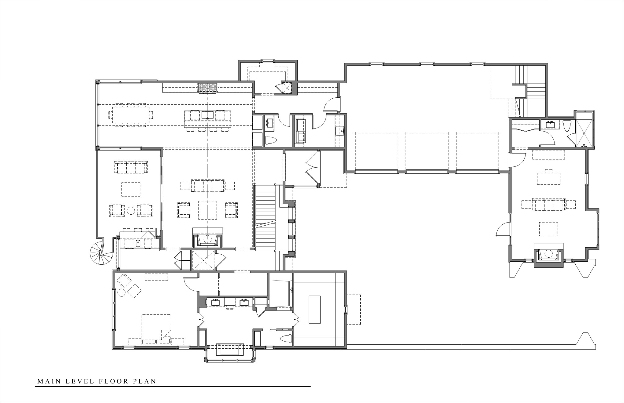 The Gate House main level floor plan