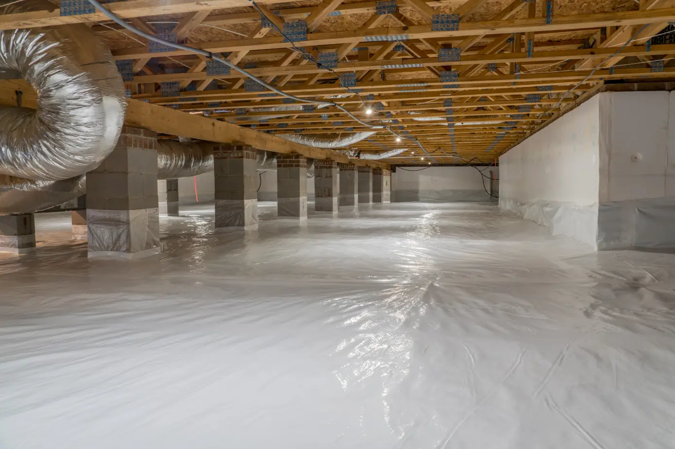 Encapsulated & conditioned crawl spaces